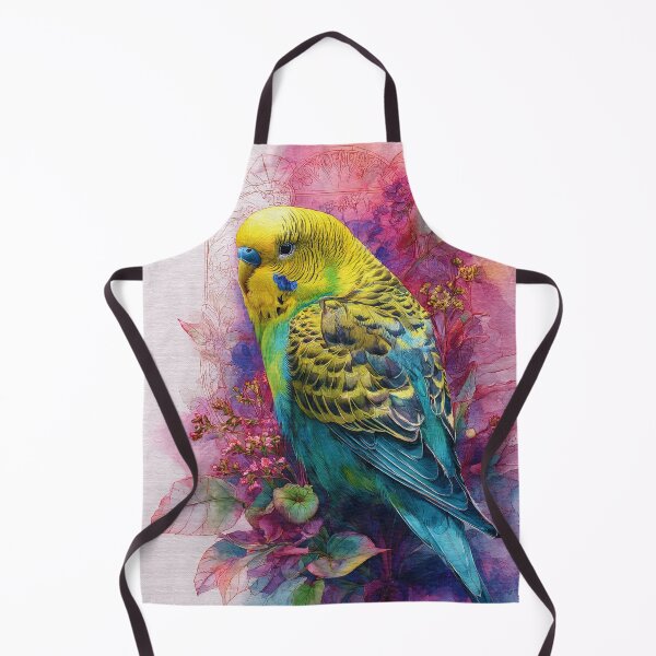 Item preview, Watercolor Budgie in Bloom designed and sold by RyanPhamDesigns.