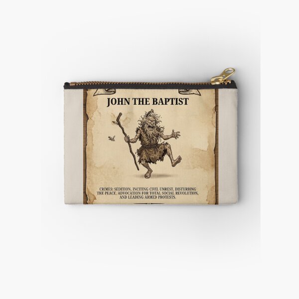 Item preview, Wanted: John The Baptist | Funny Bible Humor | Wild West Poster | Christian Art designed and sold by Alt Christian.