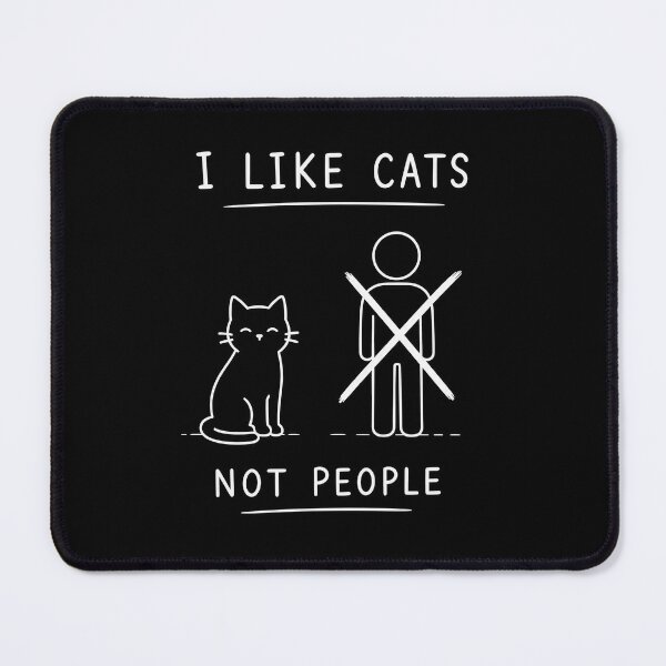 Item preview, I Like Cats✅ - Not People❌ designed and sold by apex.vibe.
