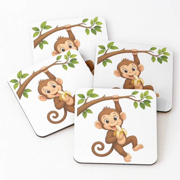 Item preview, Cheeky Monkey Banana Snack Time designed and sold by ToonyTeez.