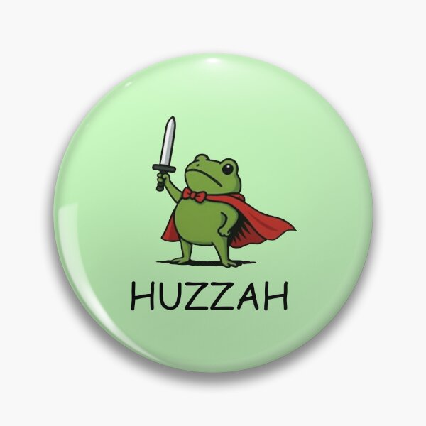 Item preview, HUZZAH! The Heroic Frog – Funny Knight Cartoon Design designed and sold by Williams Anderson.