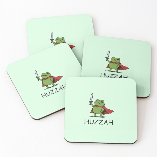 Item preview, HUZZAH! The Heroic Frog – Funny Knight Cartoon Design designed and sold by Williams Anderson.