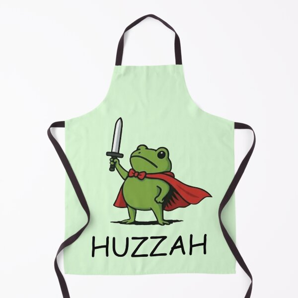 Item preview, HUZZAH! The Heroic Frog – Funny Knight Cartoon Design designed and sold by Williams Anderson.