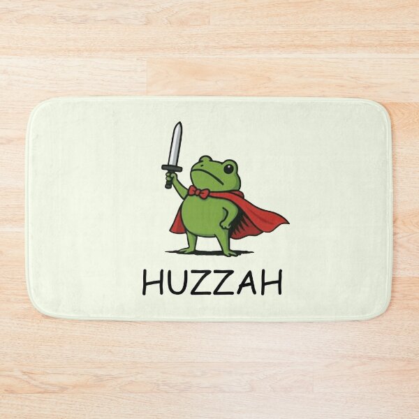 Item preview, HUZZAH! The Heroic Frog – Funny Knight Cartoon Design designed and sold by Williams Anderson.