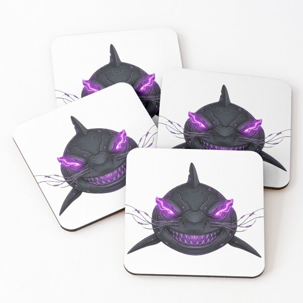 Item preview, Cyber Shark Mechanical Great White Neon Purple Beast designed and sold by unboxedbyJuls.