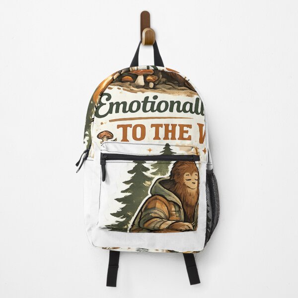 Item preview, Emotionally Attached To The Woods Cozy Bigfoot Camping Aesthetic designed and sold by StickyGuys.