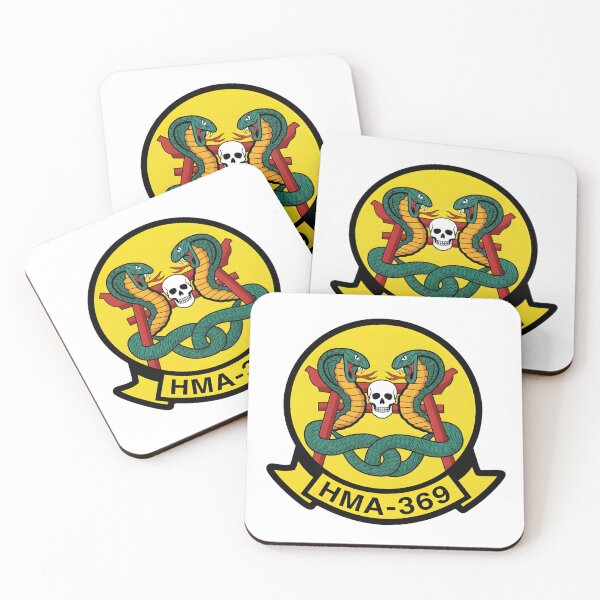 Item preview, HMA-369 Marine Attack Helicopter Squadron Gunfighters Patch designed and sold by CharlieDesings.