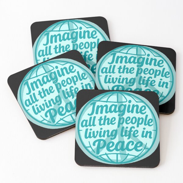Item preview, Imagine All the People Living Life in Peace - peace sign designed and sold by Stefrait-7.