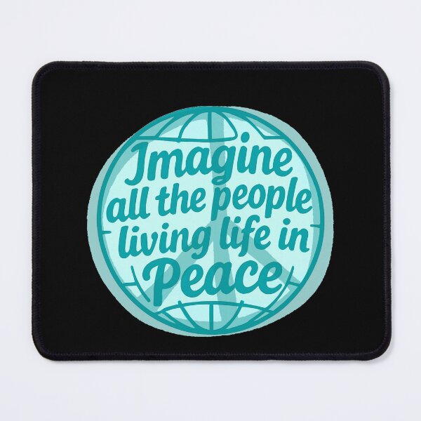 Item preview, Imagine All the People Living Life in Peace - peace sign designed and sold by Stefrait-7.