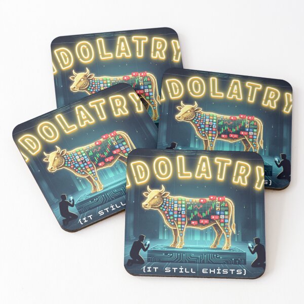 Item preview, 21st Century Golden Cow | Still Worshipping | Tech Idolatry | Christian Satire Art designed and sold by Alt Christian.