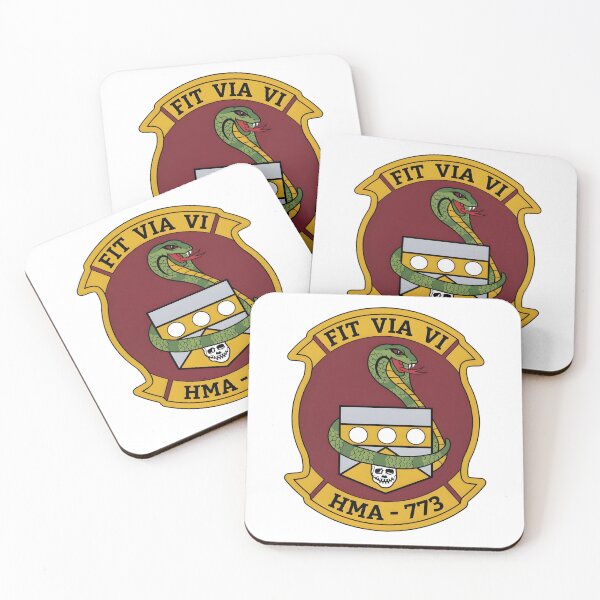 Item preview, HMA-773 Red Dogs Marine Attack Helicopter Squadron Patch designed and sold by CharlieDesings.