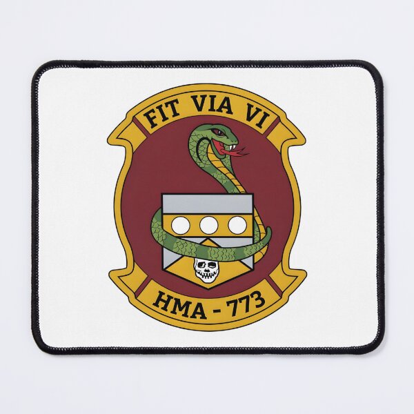 Item preview, HMA-773 Red Dogs Marine Attack Helicopter Squadron Patch designed and sold by CharlieDesings.