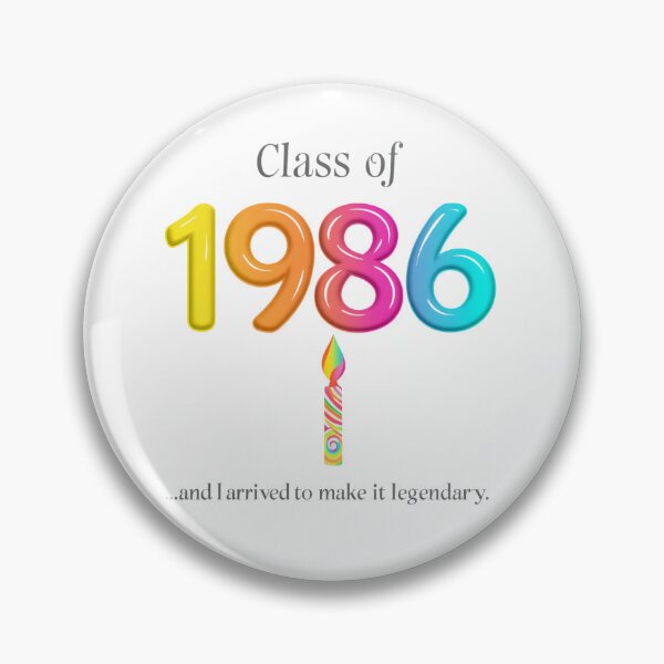 Item preview, Class of 1986 Modern 30th Birthday Candle T-Shirt designed and sold by BornFabulous.