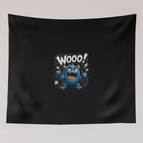 Item preview, Cute Wooo Monster – Adorable Funny Kawaii Creature Design designed and sold by Newthingzy.