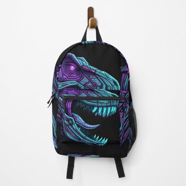 Item preview, Neon Cyberpunk T-Rex Synth wave Dinosaur designed and sold by unboxedbyJuls.