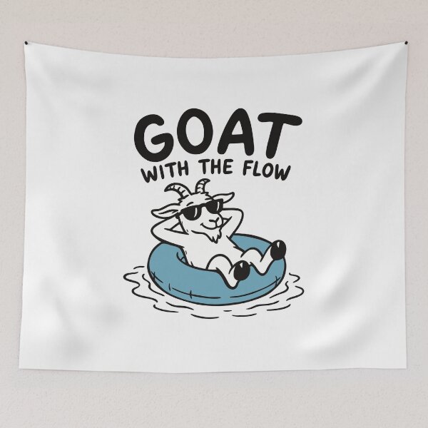 Item preview, Goat with the flow designed and sold by ChunkByChunk.
