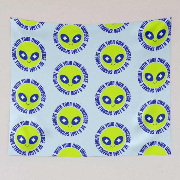 Item preview, Be A LGM Sparkle Bright | Cute Alien Art designed and sold by Rawafi Art Studio.