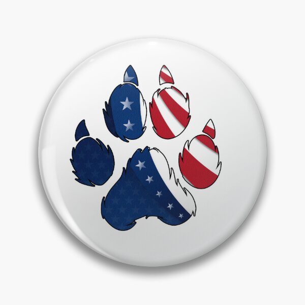 Item preview, Patriotic Paw Print designed and sold by DogLoveArt.