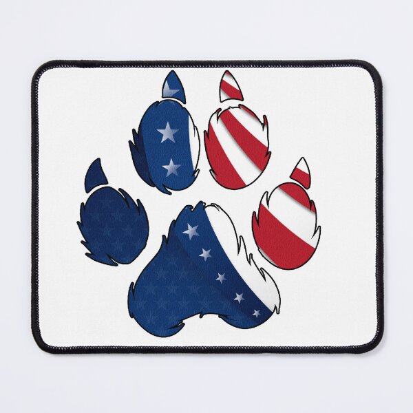 Item preview, Patriotic Paw Print designed and sold by DogLoveArt.