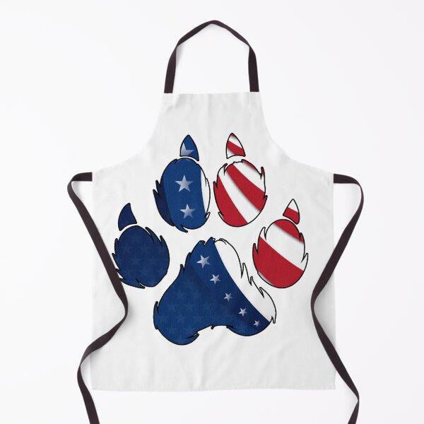 Item preview, Patriotic Paw Print designed and sold by DogLoveArt.