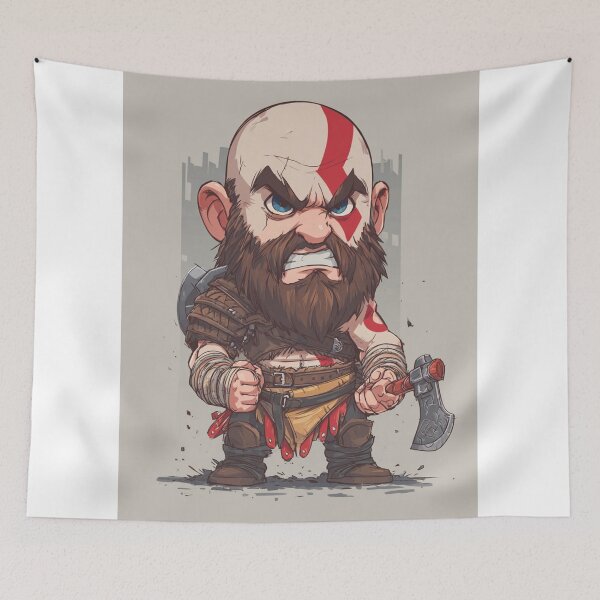 Item preview, Chibi Kratos – Cute God of War Fan Art designed and sold by MyChibiArts.