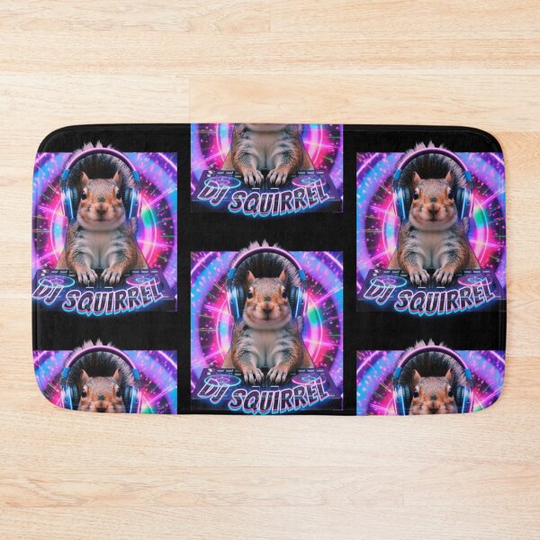 Item preview, DJ Squirrel Cute - Neon Colors designed and sold by bewitchedcuties.