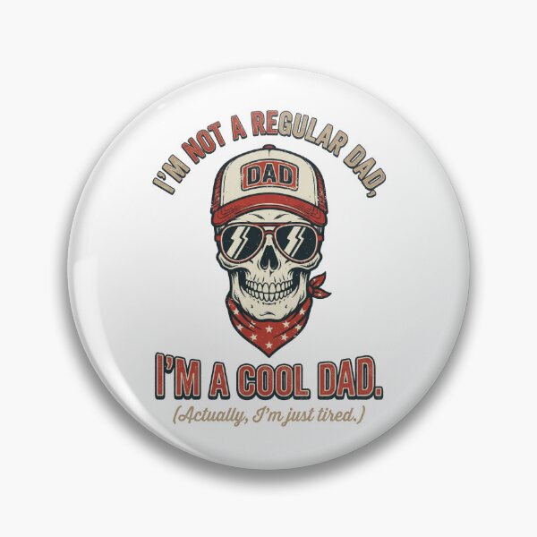 Item preview, Funny Dad Shirt Cool Dad Skull Design Tired Dad Humo designed and sold by PlumArtDesign.