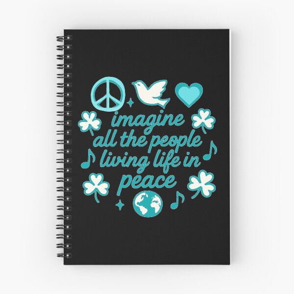 Item preview, Imagine All the People Living Life in Peace - dove and peace sign designed and sold by Stefrait-7.