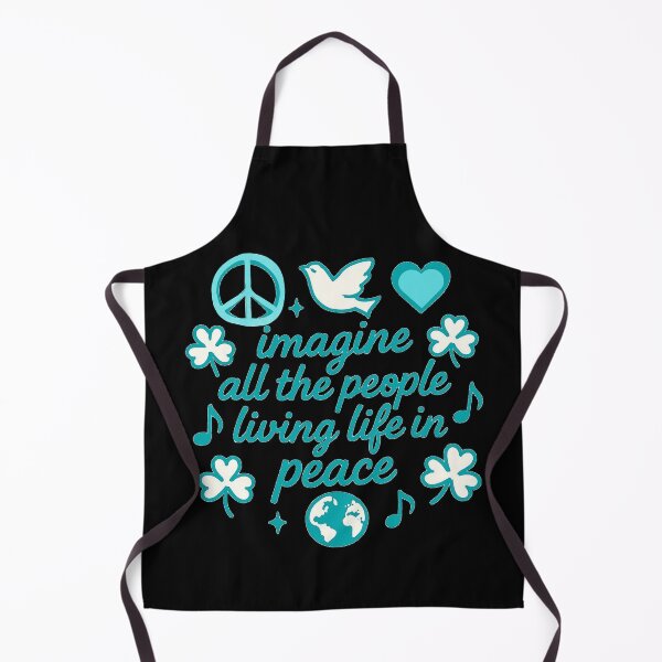 Item preview, Imagine All the People Living Life in Peace - dove and peace sign designed and sold by Stefrait-7.