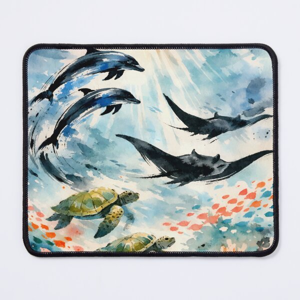 Item preview, Sunlit Currents Over Coral Skies designed and sold by WildlifeInc.