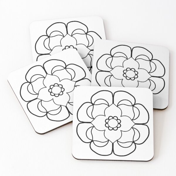 Item preview, Boho Floral Mandala – Minimalist Flower Design Calm Aesthetic Tee designed and sold by IwonaKpn.