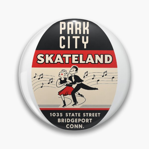 Item preview, Park City Skateland Bridgeport Connecticut Roller Skating Rink Sticker Decal Label designed and sold by tislord.