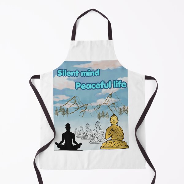 Item preview, Silent Mind Peaceful Life Buddha Meditation Art designed and sold by sisterthreein.