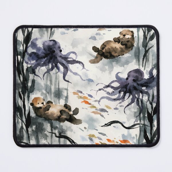 Item preview, Flowing Kelp Forest with Drifting Ocean Life designed and sold by WildlifeInc.