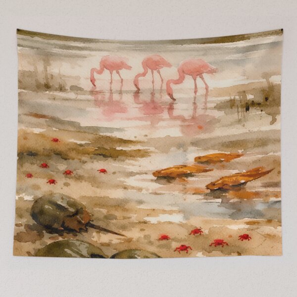 Item preview, Mudflat Rhythms of Tides and Feeding Life designed and sold by WildlifeInc.