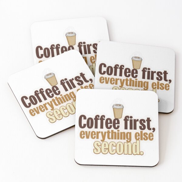 Item preview, Funny Coffee Lover Quote Sticker designed and sold by Chromatic Artistry.