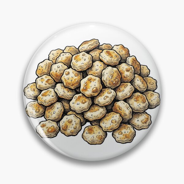 Item preview, Oyster Crackers Vintage Cookbook Food Illustration designed and sold by DuckOddity.
