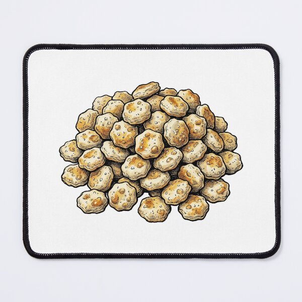 Item preview, Oyster Crackers Vintage Cookbook Food Illustration designed and sold by DuckOddity.