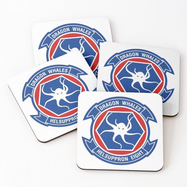 Item preview, HC-8 Dragon Whales Helicopter Combat Support Squadron Eight Patch designed and sold by CharlieDesings.
