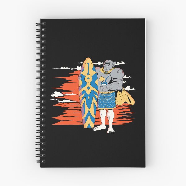 Item preview, Surfing knight in the setting sun designed and sold by TomiAx.