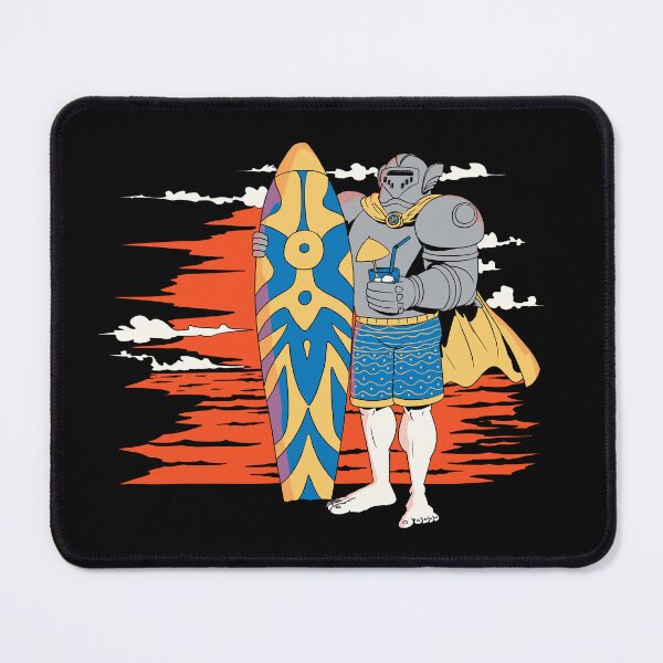 Item preview, Surfing knight in the setting sun designed and sold by TomiAx.