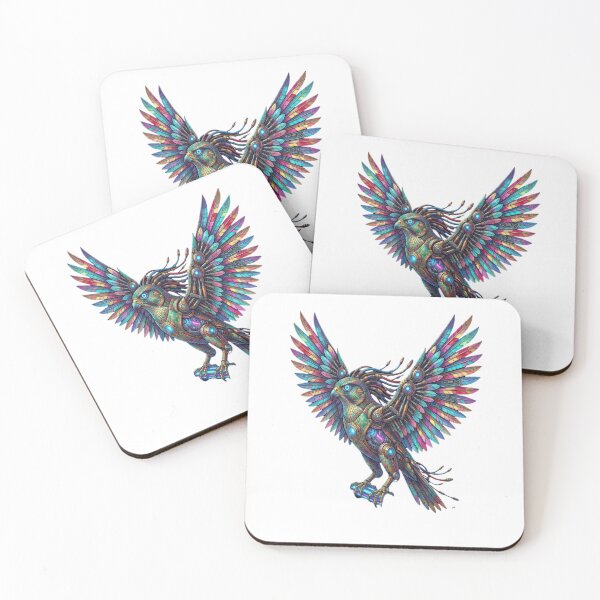 Item preview,  Futuristic Glass Mecha Bird Art designed and sold by unboxedbyJuls.