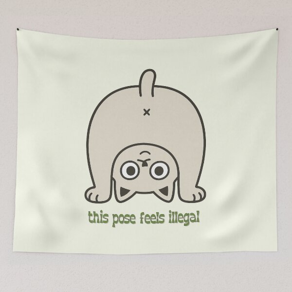 Item preview, This Pose Feels Illegal designed and sold by Wobble Studio.
