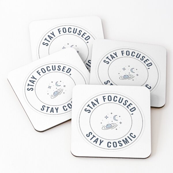 Item preview, Stay Focused Stay Cosmic Minimal Space Design | Motivational Galaxy Quote Aesthetic designed and sold by Altair_.