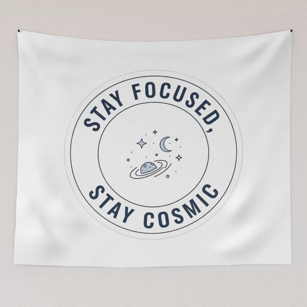 Item preview, Stay Focused Stay Cosmic Minimal Space Design | Motivational Galaxy Quote Aesthetic designed and sold by Altair_.