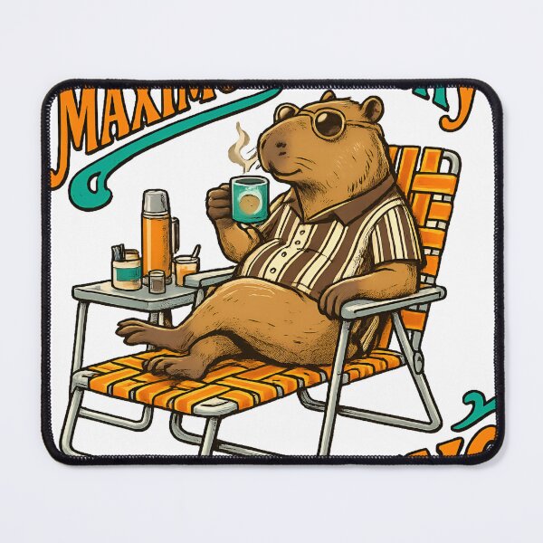 Item preview, Currently At Maximum Capacity For Caring Funny Capybara Design designed and sold by VibeFusionX.