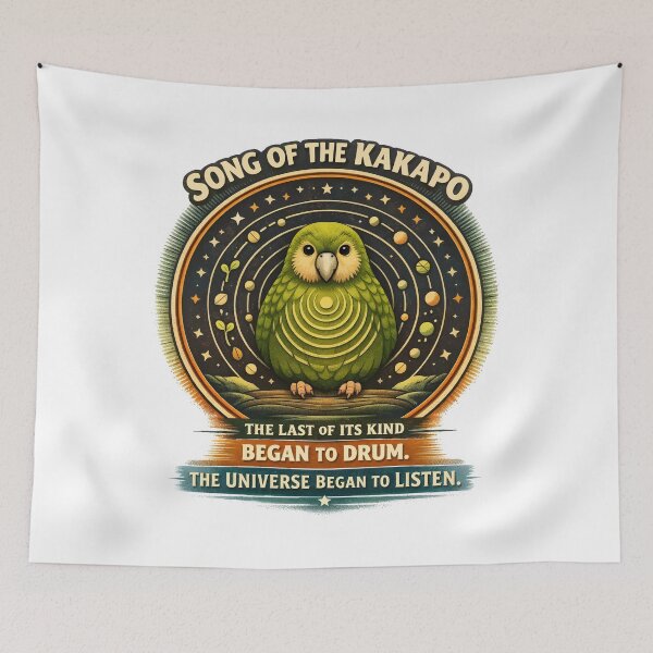 Item preview, Song of the Kakapo Cosmic Guardian of Nature designed and sold by WildlifeInc.