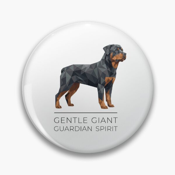 Item preview, Rottweiler Low Poly - Gentle giant, guardian spirit designed and sold by Pfotenfaden.