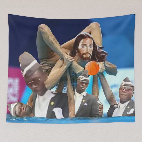 Item preview, Jesus is carried above water in meme designed and sold by reallypathetic.