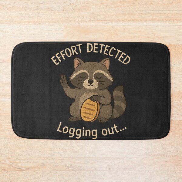 Item preview, Effort Detected Logging Out Raccoon – Funny Introvert Meme Shirt designed and sold by Negisandeep studio.